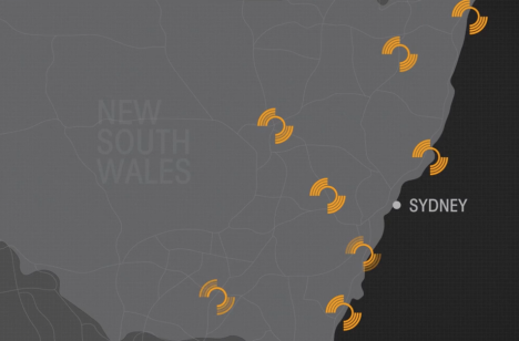 颁奖视频显示黑点信标部署在新南威尔士州